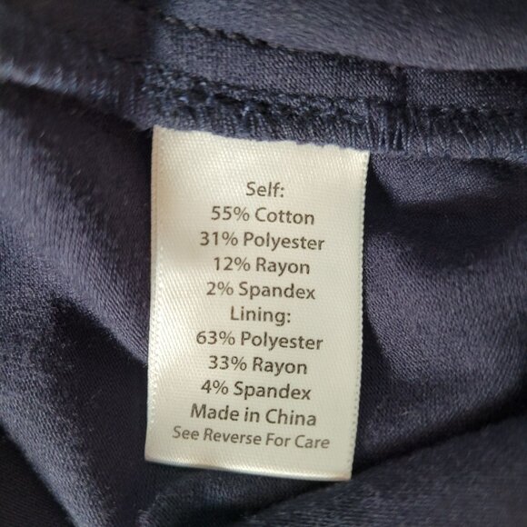 Coral Bay Womens Navy Polka Dot Skort Size 14 Cotton Polyester Blend - Picture 7 of 9